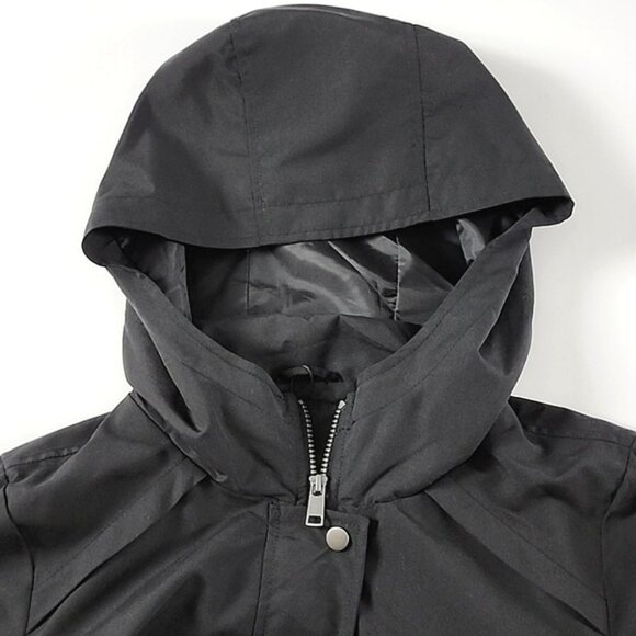 Vero Moda Women's Black Short Parka Zip Up Hooded Jacket Lined Size Large - Picture 8 of 14